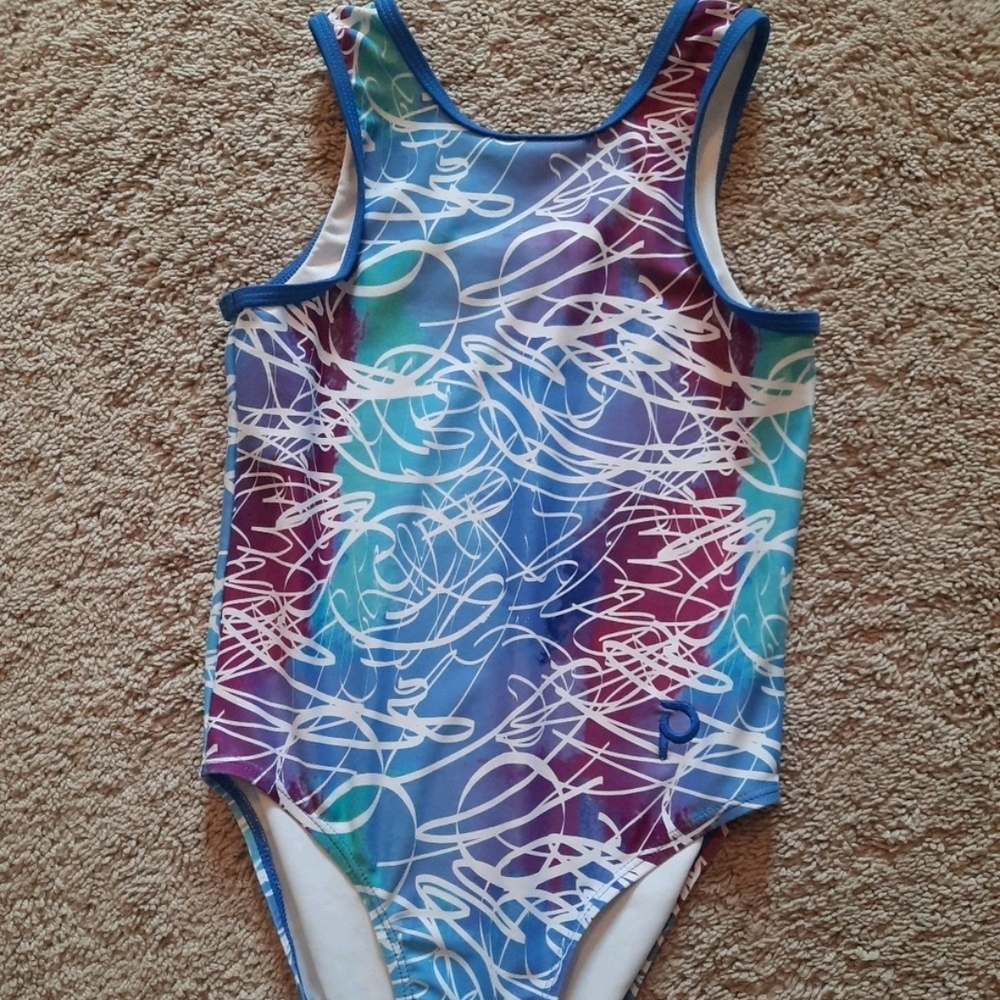 Colorful Plum Leotard, Child Large
